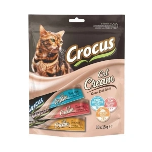 Crocus Karışık Lezzetler Sıvı Kedi Ödül Maması 1 Adet 30x15 Gr