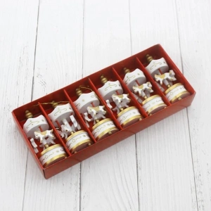 Dekoratif 6&039lı Beyaz Mini Atlı Karınca