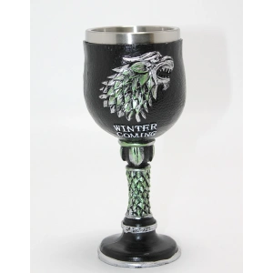 Game Of Thrones House Stark 3D Kabartmalı Çelik Kadeh Bardak