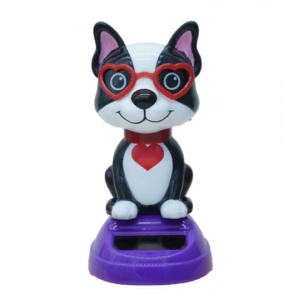 Güneş Enerjili Solar Sallanan Gözlüklü Kedi