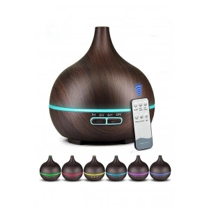 Hava Nemlendirici 7 Led Işıklı Aromatik Oda Kokusu 550 Ml Kahve Aroma Difüzörü Buhar Makinası