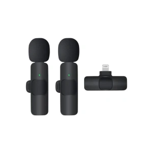 K9 Kablosuz Yaka Mikrofonu Lightning 2’li Mini Mikrofon Youtube Tik Tok 2 Adet