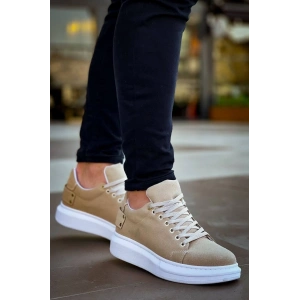 KB047  Kuback Bej Süet Günlük Erkek  Ayakkabı