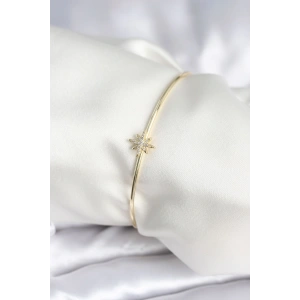 Kutup Yıldızı Figür Pirinç Gold Renk Kadın Bileklik