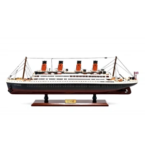 Özel Tasarım Ahşap Işıklı Titanik Gemi - Model 2
