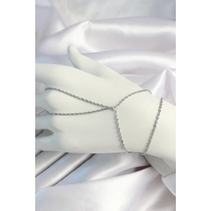 Pirinç Gümüş Renk Burgu Zincirli Şahmeran