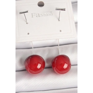 Pirinç Gümüş Renk Çivi Kiraz Model Kadın Küpe