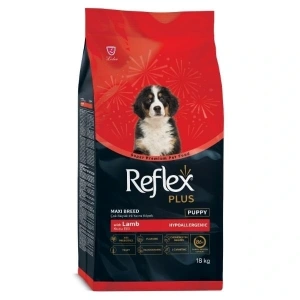 Reflex Plus Büyük Irk Kuzu Etli ve Pirinçli Yavru Köpek Maması 18 Kg