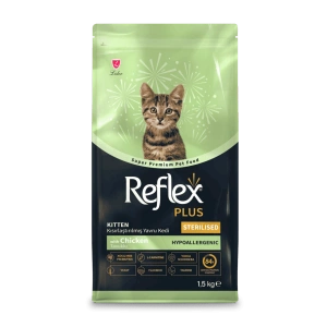 Reflex Plus Sterilised Kitten Tavuklu Kısırlaştırılmış Yavru Kedi Maması 1.5 Kg