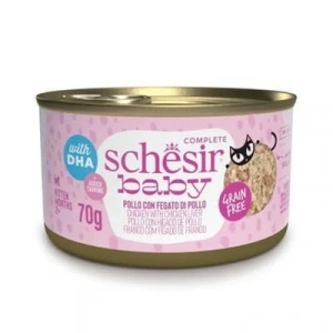 Schesir Baby Cat Tavuklu ve Ciğerli Yavru Kedi Konservesi 1 Adet 70 Gr