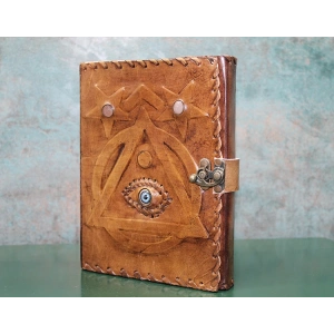 Taşlı Deri Defter Model 4