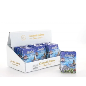 Taşlı İstanbul Tasarımı El Aynası İnce Alk2470a