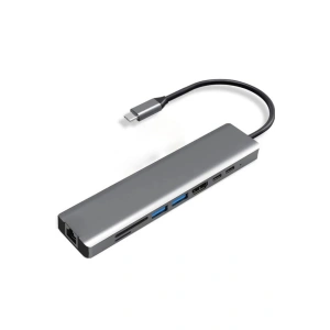 Type-c To Hdtv Multifunction Adapter 8 Port Kablo
