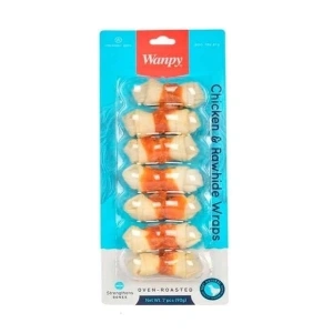 Wanpy Burgu Tavuk Sargılı Köpek Ödül Kemiği 90 Gr