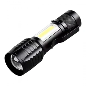 Wison Ws-5454 Taktik El Feneri Usb Şarj Edilebilir Kamp Feneri Cob Zumlanabilir Mini Taşınabilir El Feneri