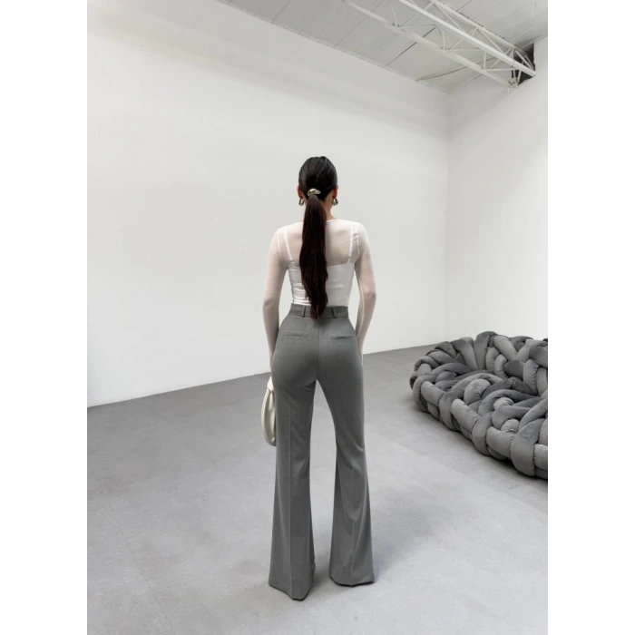 230 Gr Poly Viscose Full Lycra İspanyol Paça Pantolon