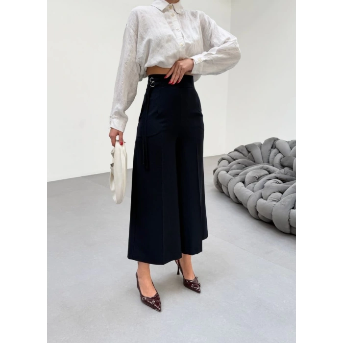 230 Gr Poly Viscose Full Lycra Metal Toka Aksesuarli Pantolon