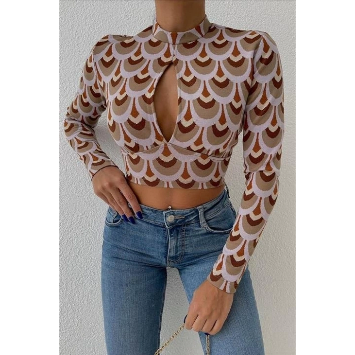 Autumn Cut Out Bluz 3018-08
