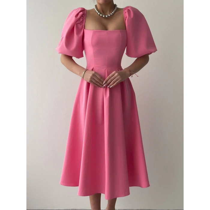 Benjamin Çan Etekli Midi Boy Elbise