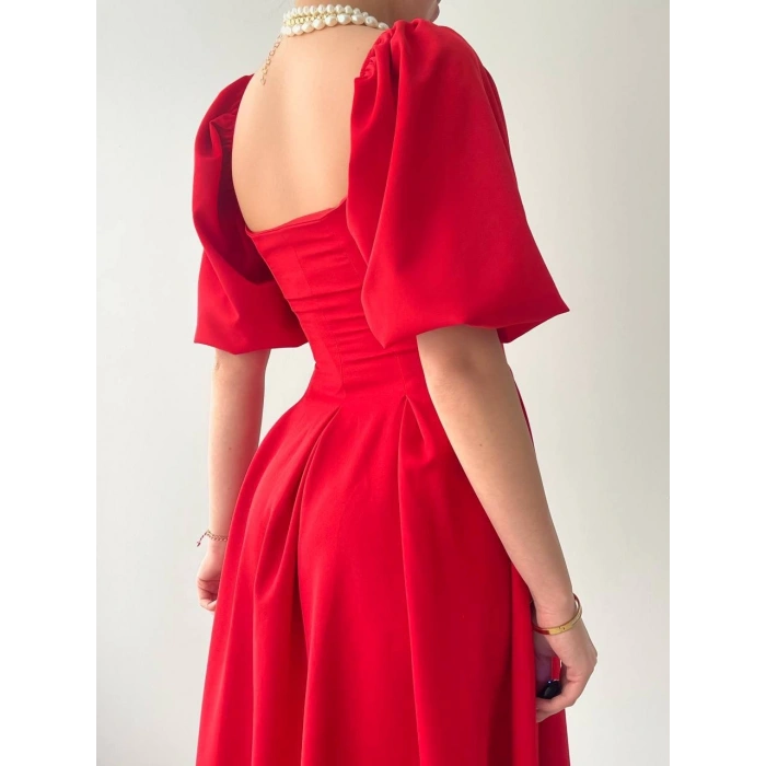 Benjamin Çan Etekli Midi Boy Elbise