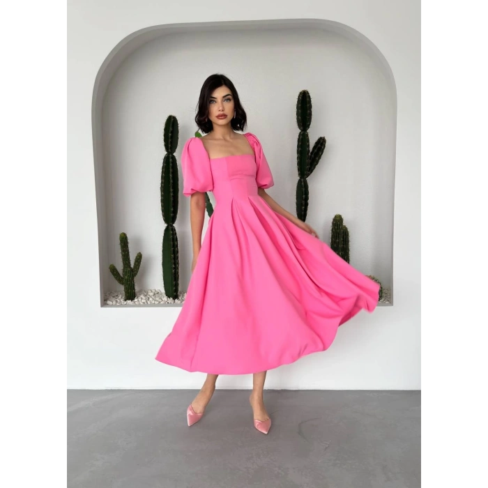 Benjamin Çan Etekli Midi Boy Elbise