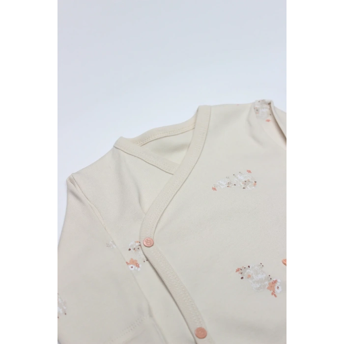 Bistyle 3lü Zıbın Takım Fluffy And Lovely 13106 Bej