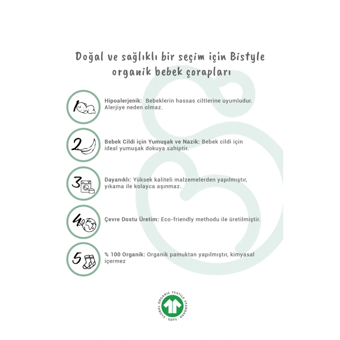 Bistyle 5li Penye Kaymaz Çember Soket Çorap 10122 Bej