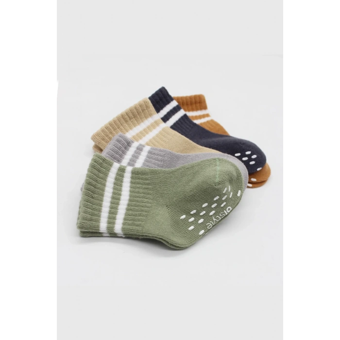 Bistyle 5li Penye Kaymaz Çember Soket Çorap 10122 Bej