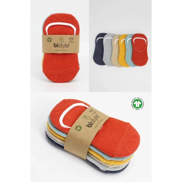 Bistyle 6lı Mix Babet Çorap 30101 Kiremit