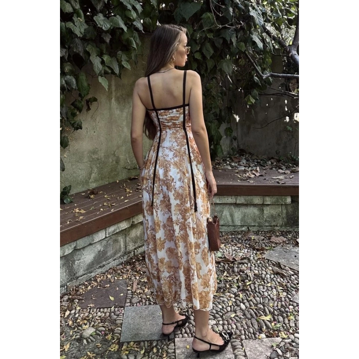 Biyeli Elbise - Taş