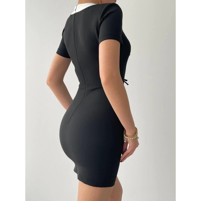 Cazzie Fiyonk Detaylı Elbise