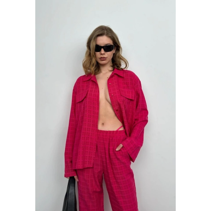 Cepli Gömlek Pantolon İkili Takım