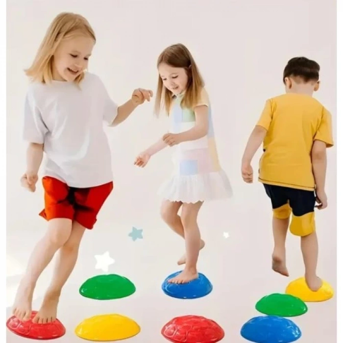 Çocuk Yarım Küre denge Ve Koordinasyon Adası 6 Lı Set