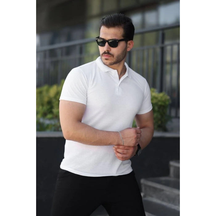 Erkek Kısa Kollu Yakalı Tişört