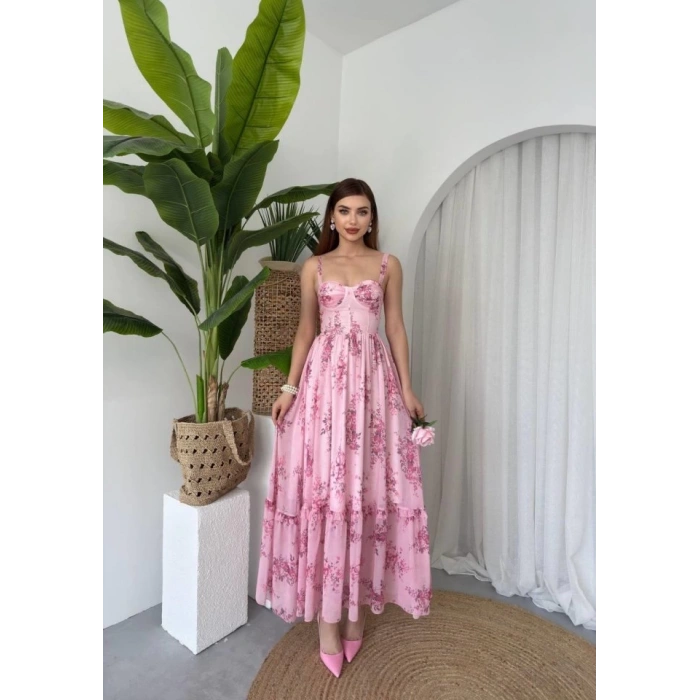 Jame Askılı Elbise