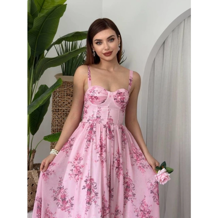 Jame Askılı Elbise