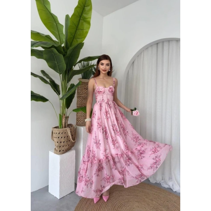 Jame Askılı Elbise