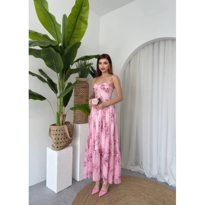 Jame Askılı Elbise