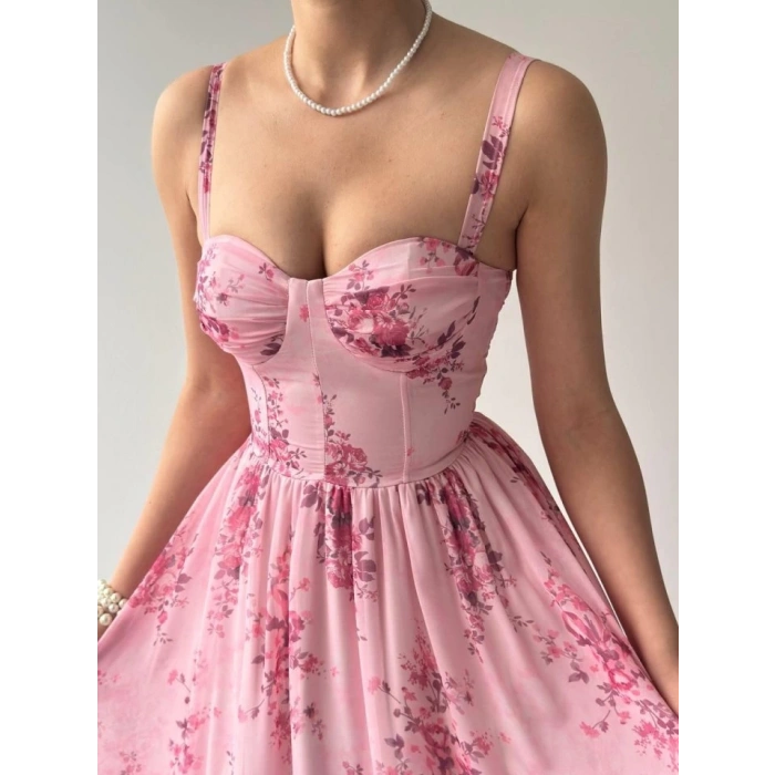 Jame Askılı Elbise