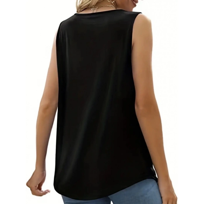 Kadın Askılı Yuvarlak Yaka Dantel Detaylı Viskon Bluz