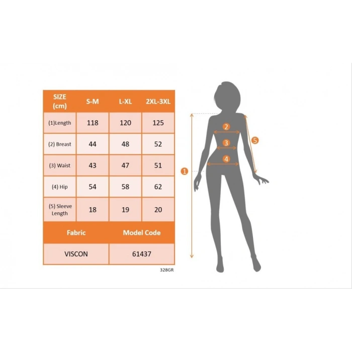 Kadın Kısa Kollu V Yakalı Maksi Boy Viskon Elbise