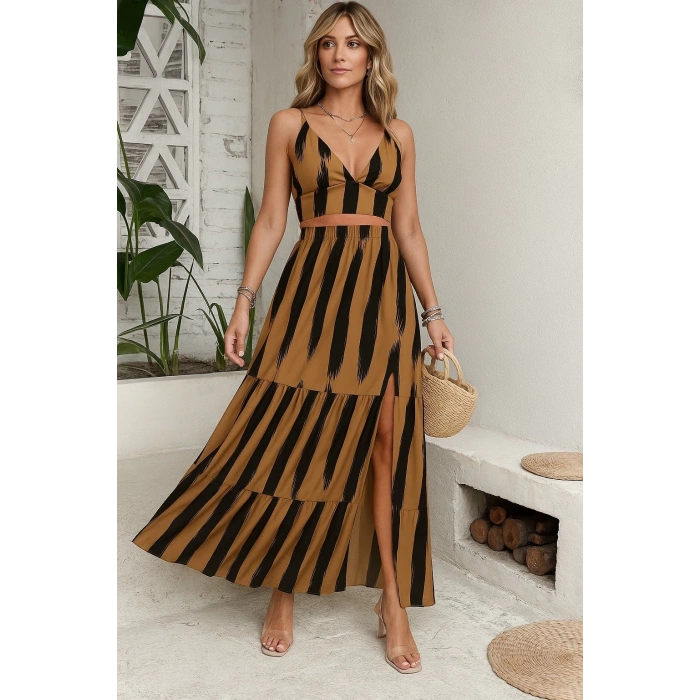 Kadın Kolsuz Askılı Crop Ikili Süprem Takım