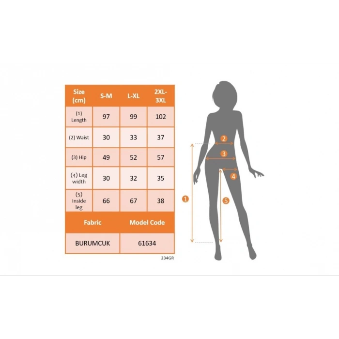 Kadın Yüksek Belli Yanlardan Yırtmaç Detaylı Desenli Bürümcük Pantolon