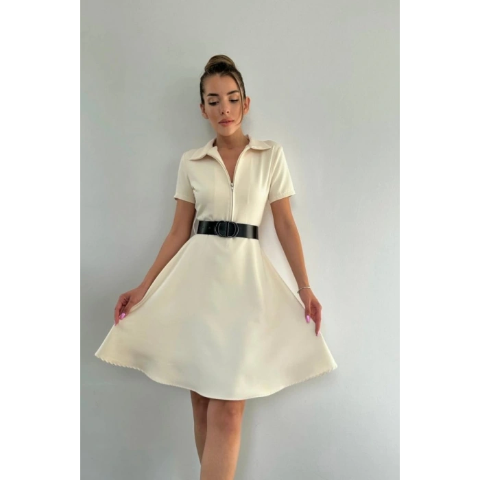 Kemik Kemerli Spor Elbise