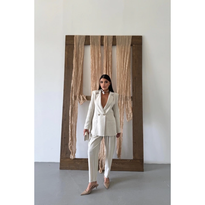 KETEN CEKET - PANTOLON TAKIM - Ham