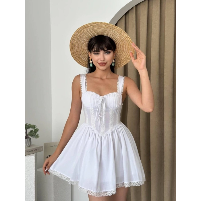 Lille Arkası Bağlamalı Elbise