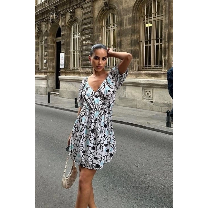 Lindsey Çiçek Desenli Elbise 2276-10