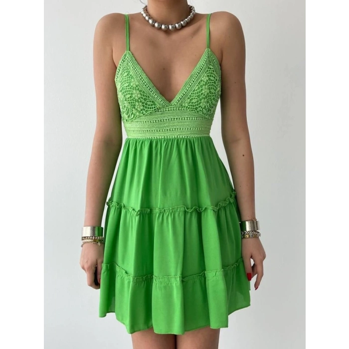 Nivel Göğsü Büzgülü Elbise