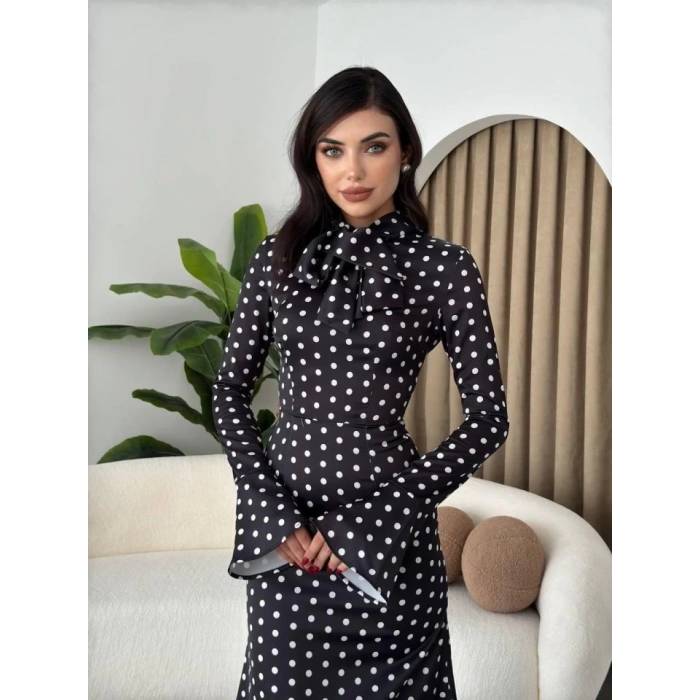 Potenza Puantiyeli Elbise