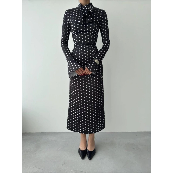 Potenza Puantiyeli Elbise